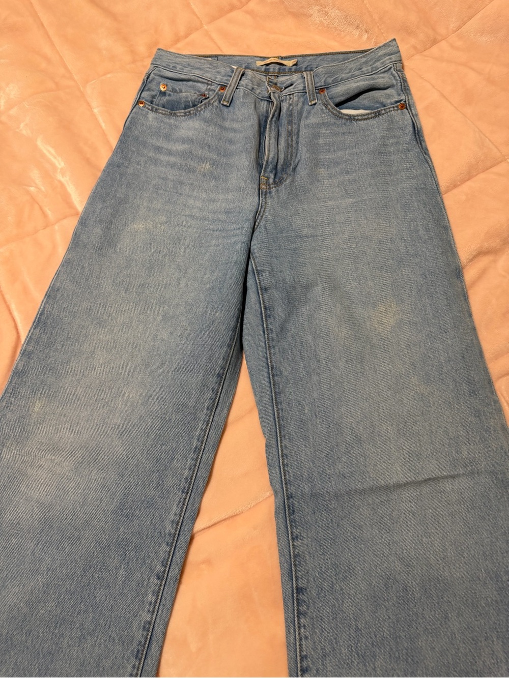 Levi's “Ribcage Wide Leg” jeans in Light Blue